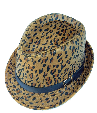 LEOPARD PRINT FEDORA