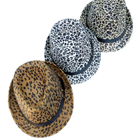 LEOPARD PRINT FEDORA - Thumbnail 1
