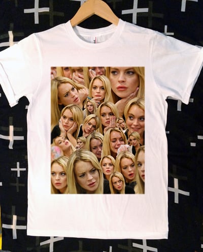 Lindsay Lohan Collage T-shirt.