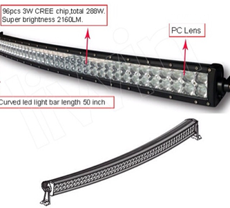 50" Curved Light Bar
