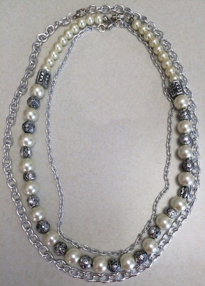 Pearl And Silver Necklace