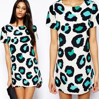 Leopard Print Dress - Thumbnail 1