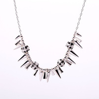 Punk Style Spike Necklace - Thumbnail 1