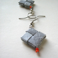 Cloudy Sky with a Silver Lining Eco Earrings - Thumbnail 1