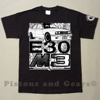 E30 Screen Printed Shirt - X-Large, 2XL