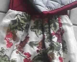 Fabric top hand towels grapes