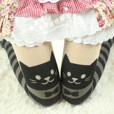 Cute cat cartoon pantyhose stockings leggings  - Thumbnail 5
