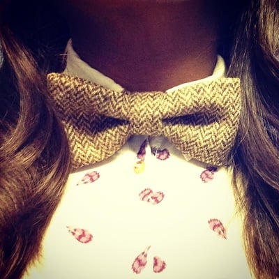 Wool bow tie - Thumbnail 1