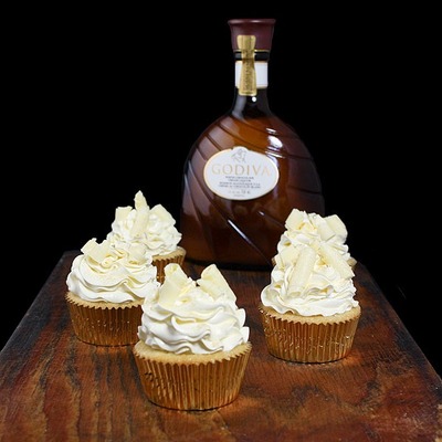 White chocolate martini cupcakes