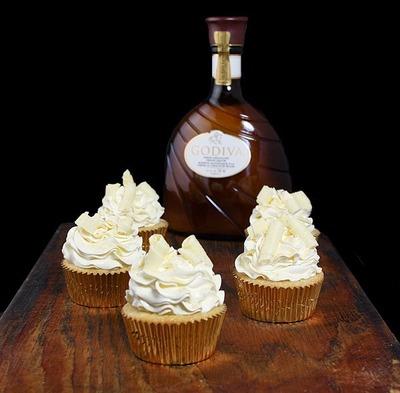 White chocolate martini cupcakes