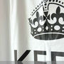 KEEP CALM & CARRY ON Black & White Bathroom Use SHOWER CURTAIN 180 x 200 cm Set - Thumbnail 2