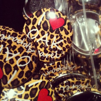  I <3 OAK Apparel Cheetah Print Pin