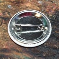90's Happy Face Pinback Button - Thumbnail 1