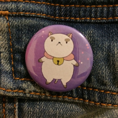 Puppycat pinback button - Thumbnail 2