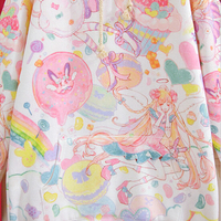 2024 New Winter Plus Velvet Votton Harajuku Cute Animal Party Hoodies - Thumbnail 2