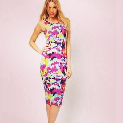 Tie dye bodycon