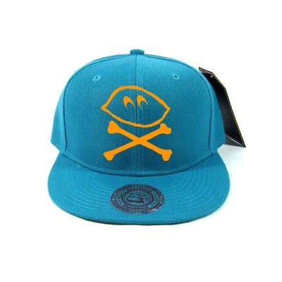 Aqua /orange snapback 