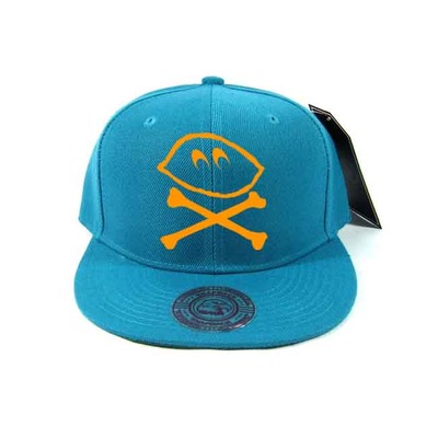 AQUA /ORANGE SNAPBACK 