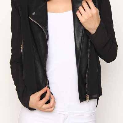 Faux leather jacket
