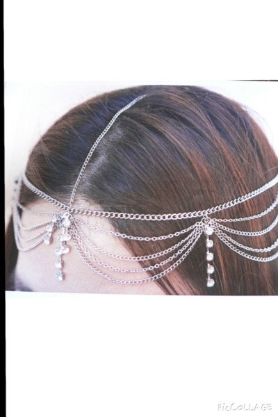 Silver Rhinestone headpiece