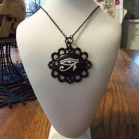 Gothic eye of horus cameo necklace - Thumbnail 1