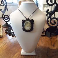 Cemetery gates gothic victorian cameo necklace - Thumbnail 1