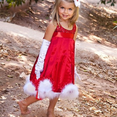 Little red snow dress
