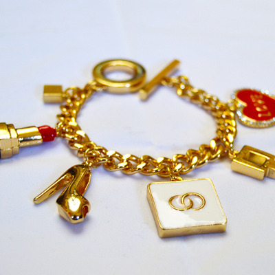 Stilleto charm bracelet