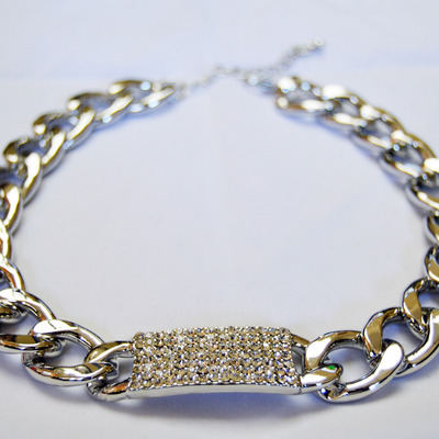 Id necklace-silver tone - Thumbnail 2