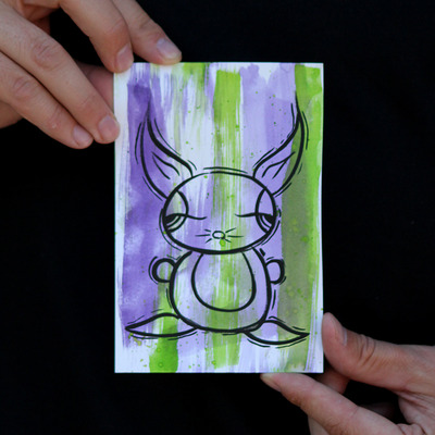 Original painting - francisco the bunny