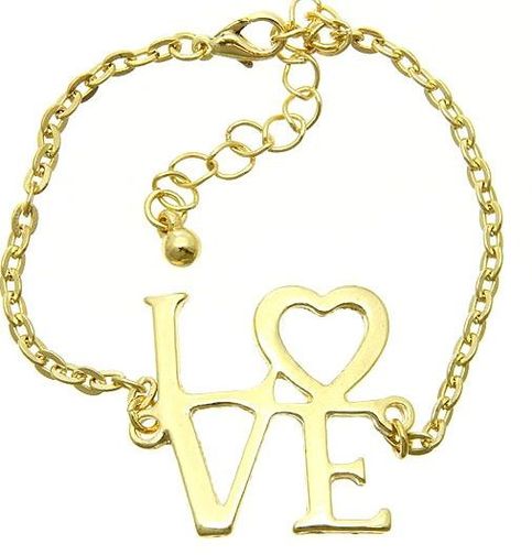 Gold Dainty Love Bracelet