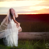 Diana Double layer Sequined Bridal Veil with Blusher - Thumbnail 2