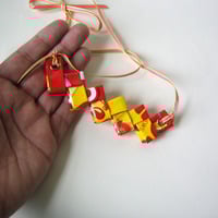Rescued Starburst Wrapper Necklace - Eco and Colorful - Thumbnail 1