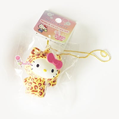 *rare* hello  kitty in leopard costume squishy soap scented (licensed) - Thumbnail 3
