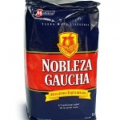 Nobleza gaucha yerba mate 1kg- 2.2lb  azul-roja 