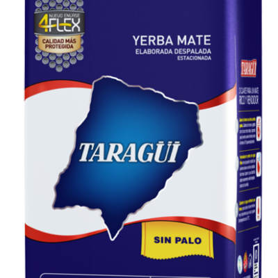 Yerba mate taragui specially processed without stems. 1/2kg - 500g
