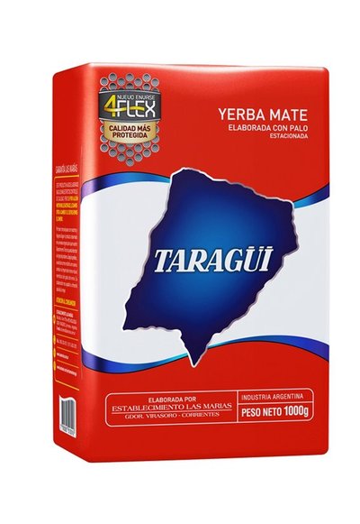 Yerba Mate Taragui Regular Blend with stems Red Pack 1 Kg