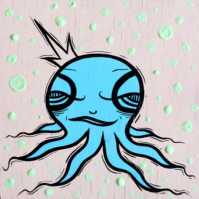Original Painting - Blue Octopi
