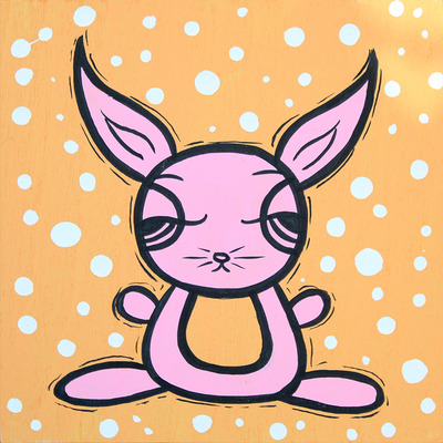 Original Painting - Pink Bunny