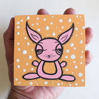 Original Painting - Pink Bunny - Thumbnail 1
