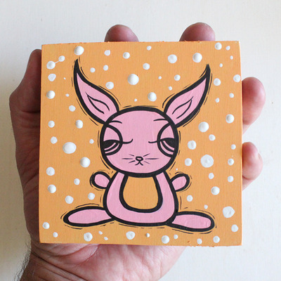 Original painting - pink bunny