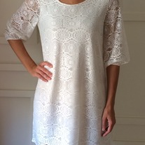 Ivory Boho Lace Dress