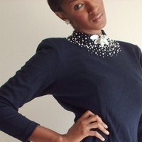 Navy Embellished Glamour Dress (PM) - Thumbnail 1