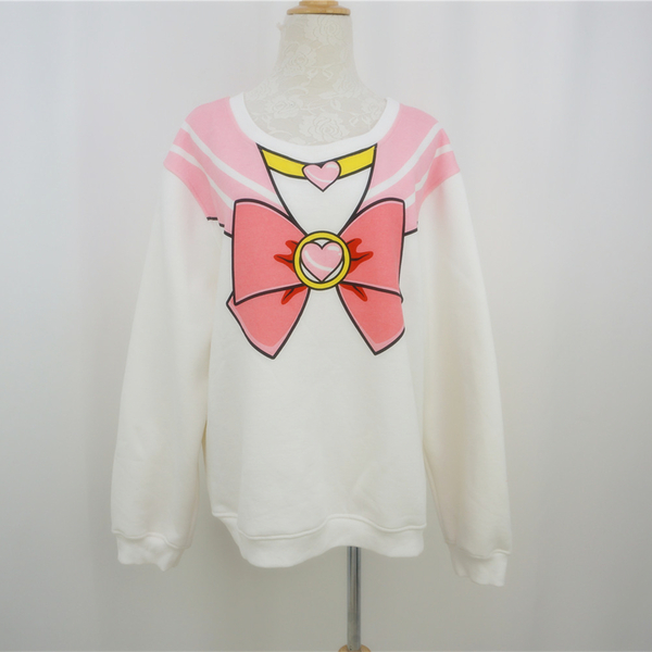 L-XL Plus Size Chibi Moon Jumper Exclusive Selling! Full Payment Reservation For Chibi Moon Pink Bow Fleece Jumper Top Free Ship SP141185