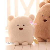 Chocolate Pudding Bear Plush Pillow - Thumbnail 3