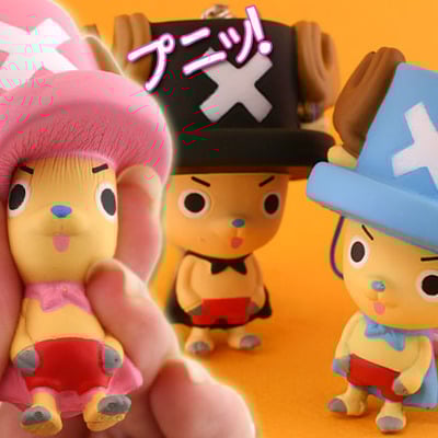 Original rare one piece chopper man character squishy cell phone charms - Thumbnail 5