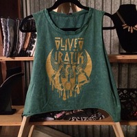 WILD CHILD Muscle Tee in Emerald - Thumbnail 3