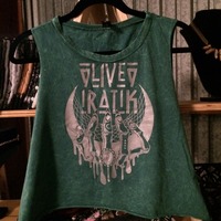WILD CHILD Muscle Tee in Emerald - Thumbnail 1