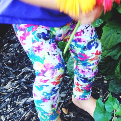Floral fashion leggings