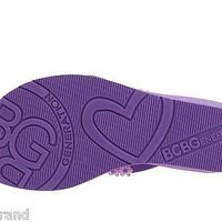 BCBGeneration Bella 2 Purple Rubber Woman Sandals Size 8M - Thumbnail 2